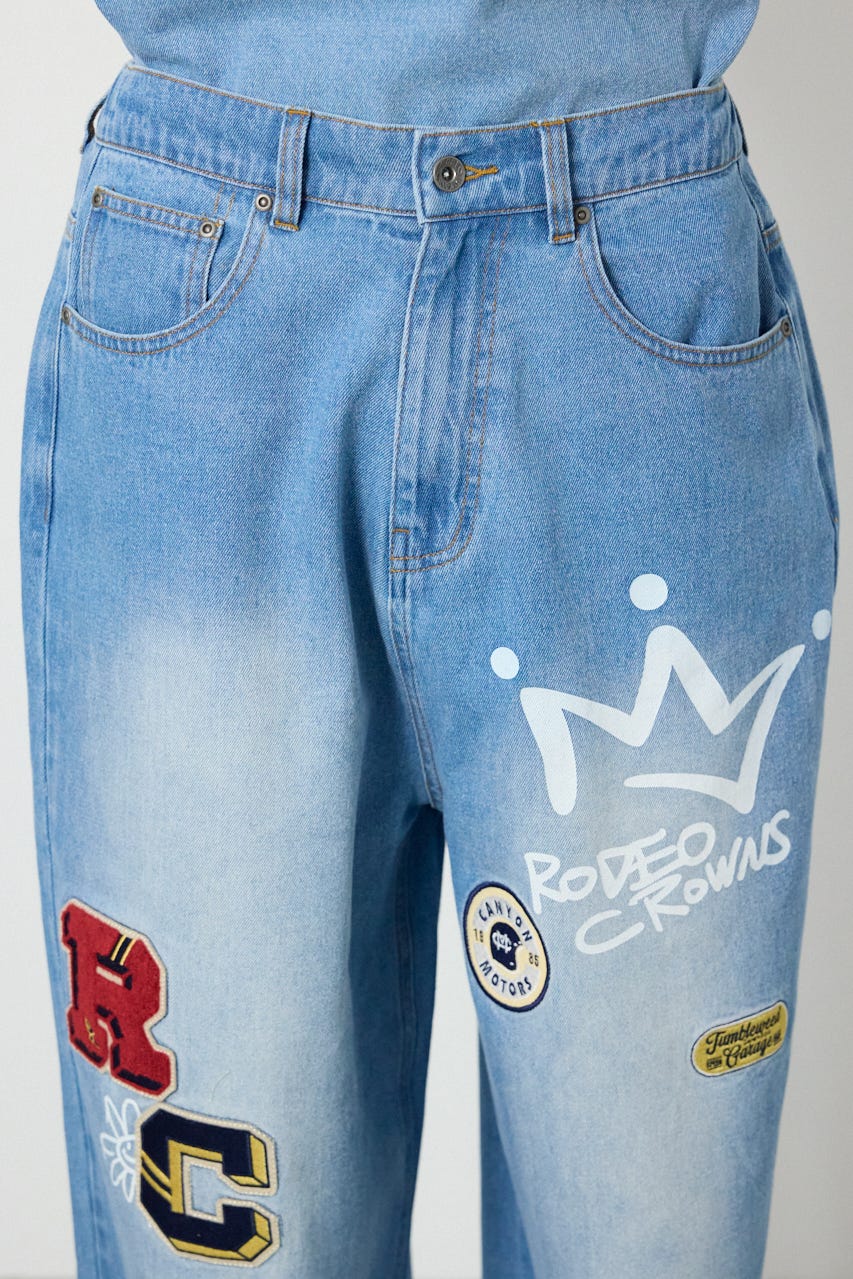 バラエティーデニムパンツ L/BLU L