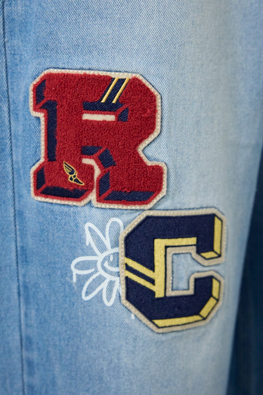 バラエティーデニムパンツ L/BLU L