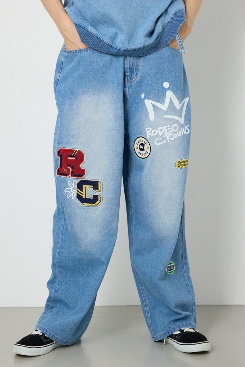 バラエティーデニムパンツ L/BLU L