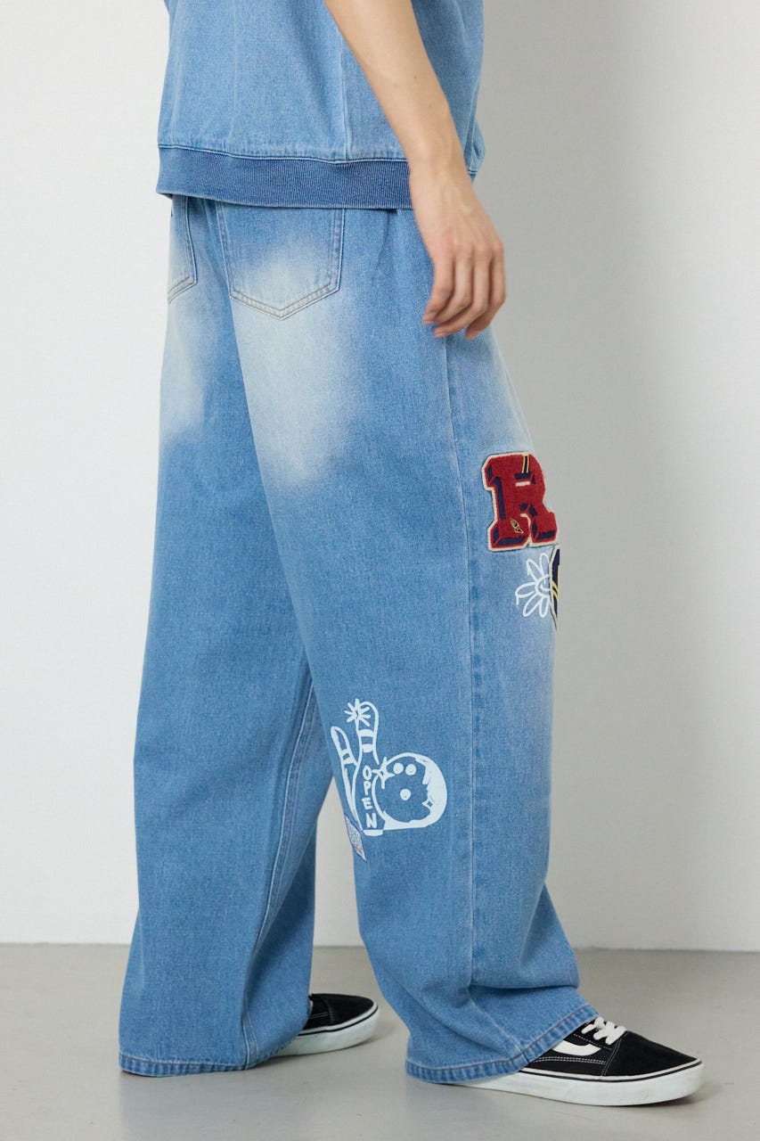 バラエティーデニムパンツ L/BLU L