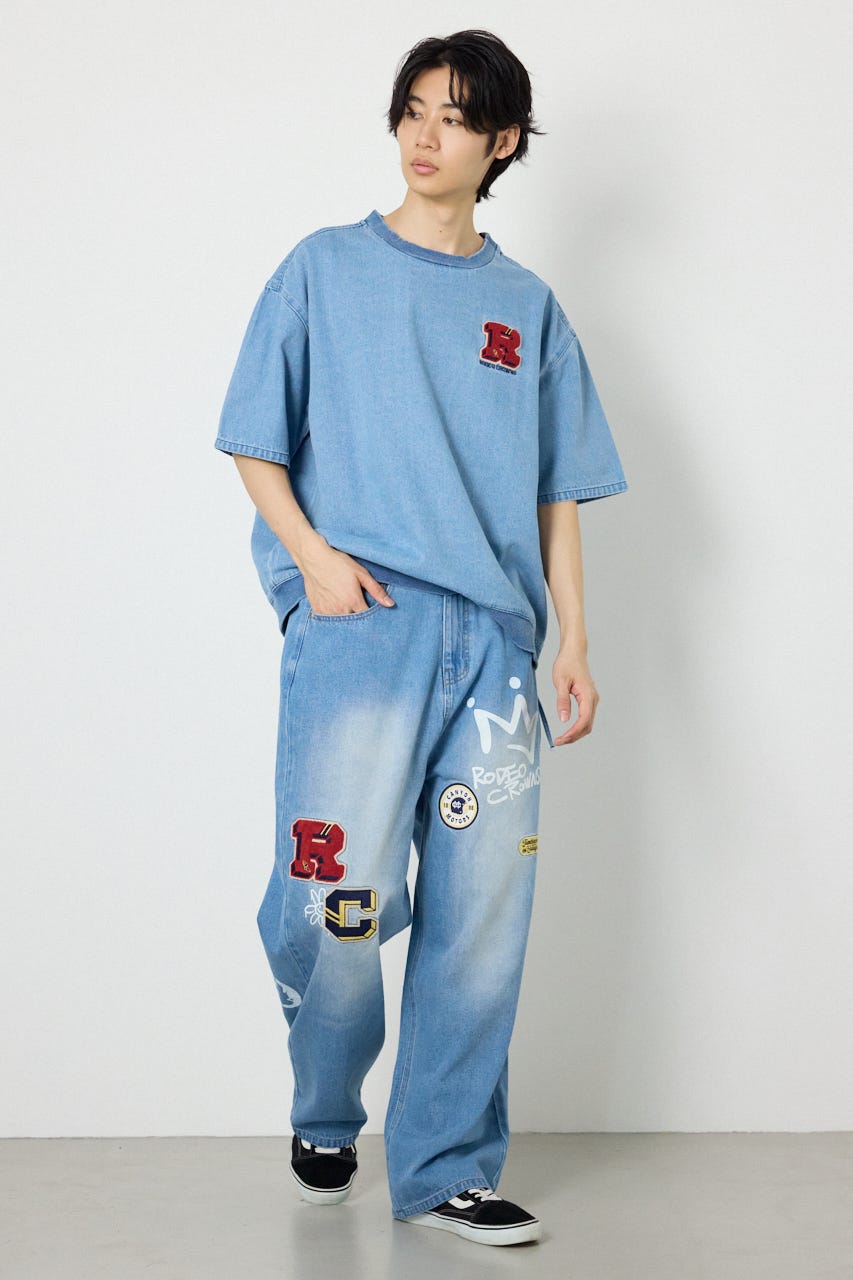 バラエティーデニムパンツ L/BLU L