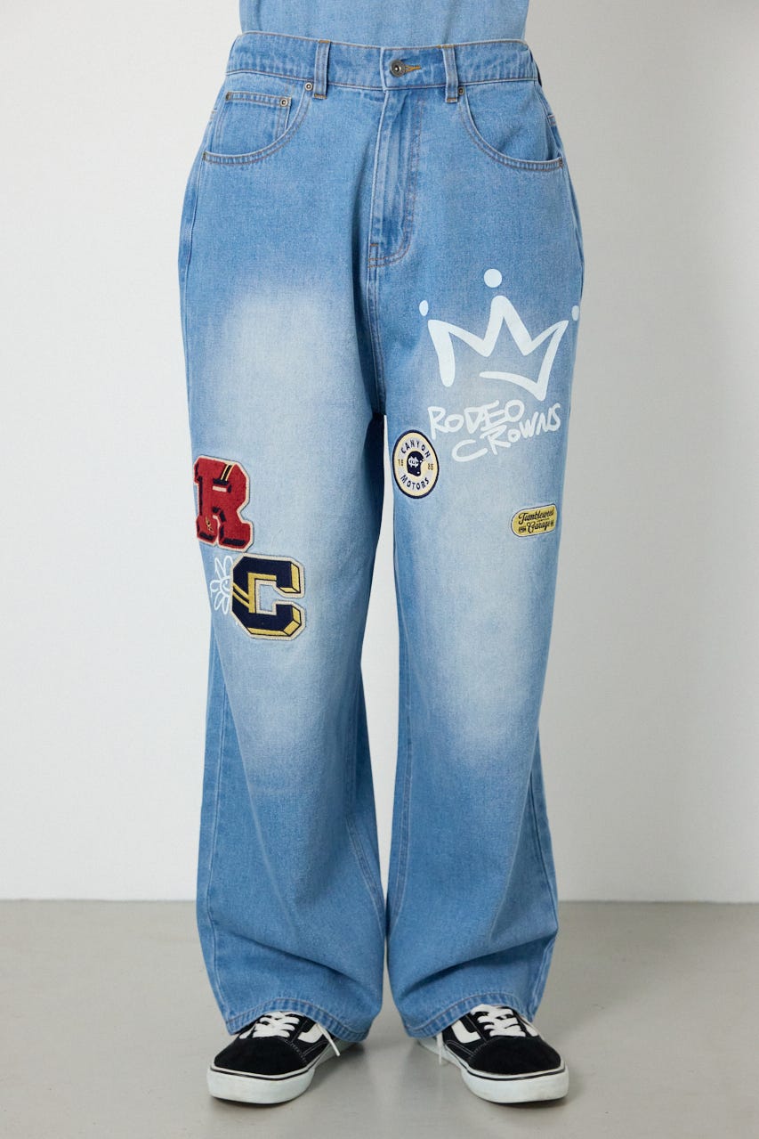 バラエティーデニムパンツ L/BLU L