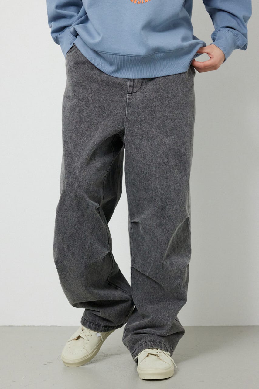 エンボスロゴデニムパンツ GRY M