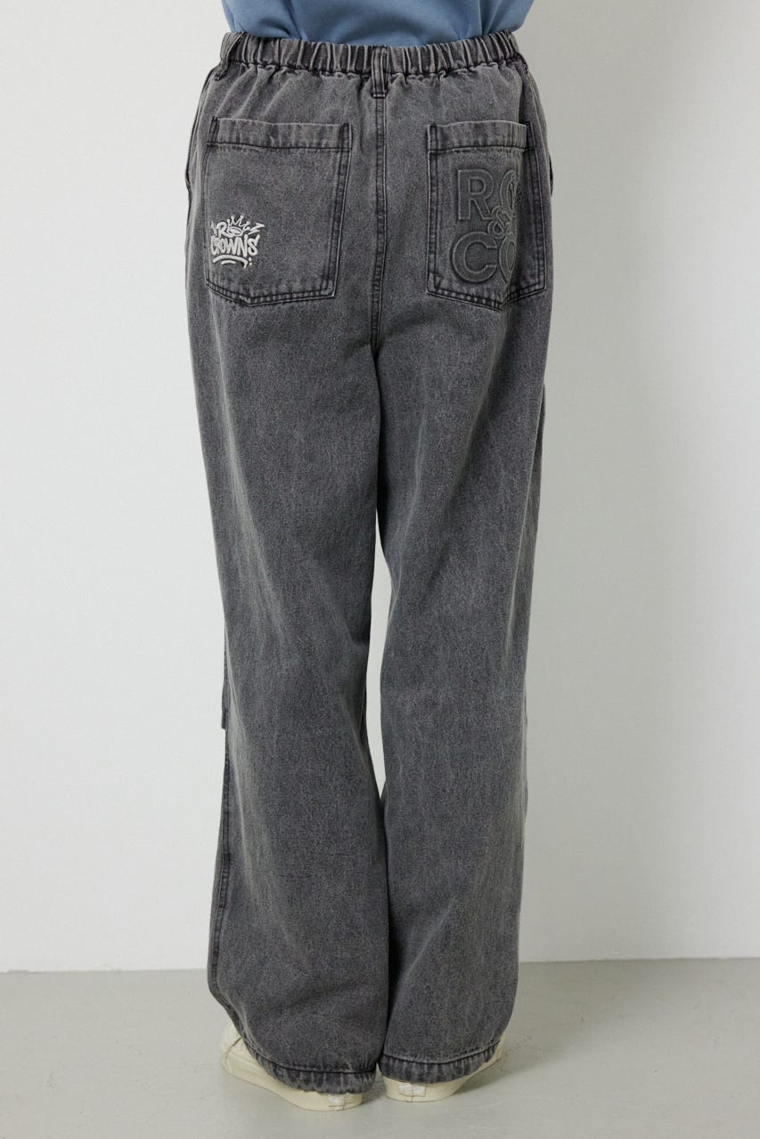 エンボスロゴデニムパンツ GRY M