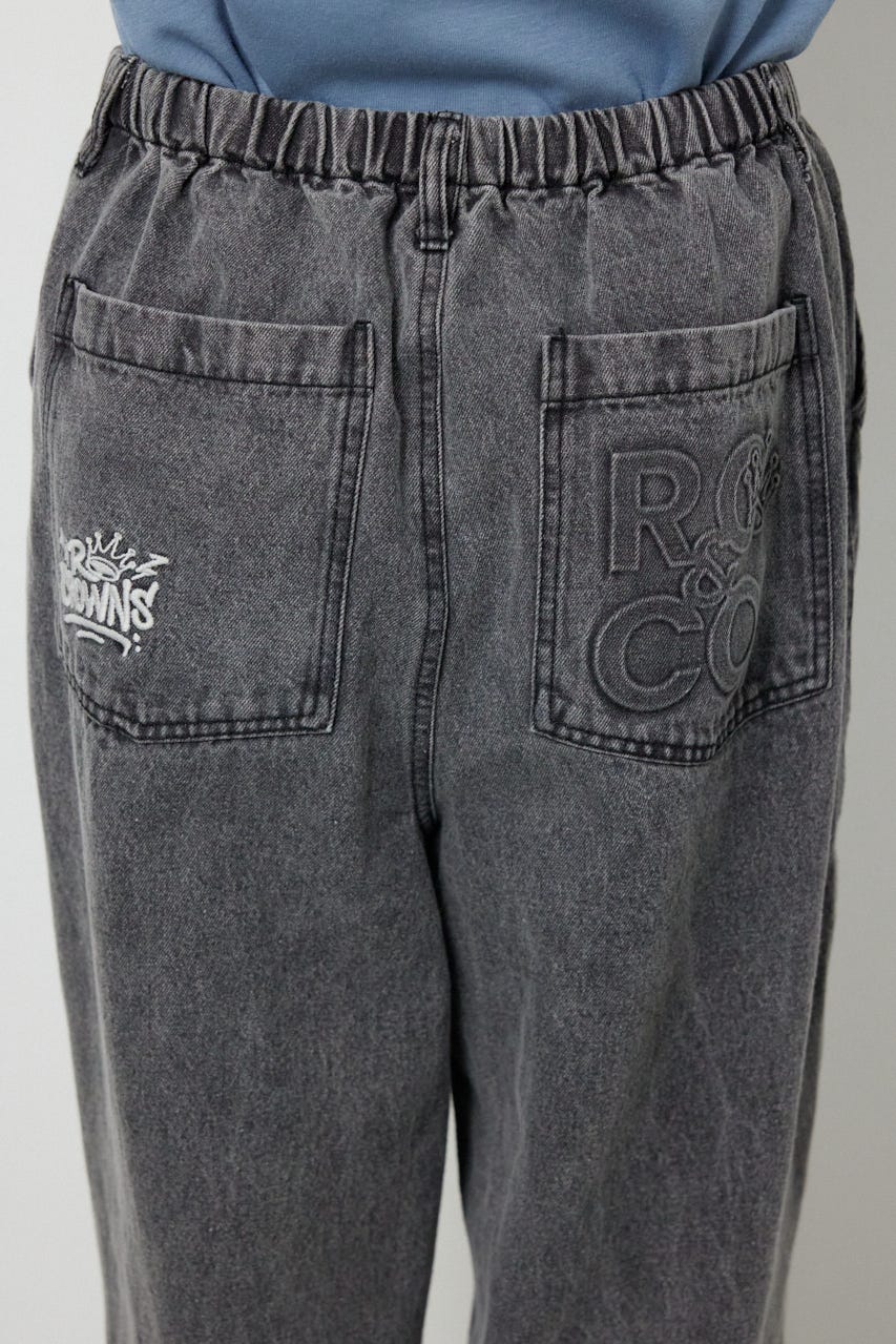 エンボスロゴデニムパンツ GRY M