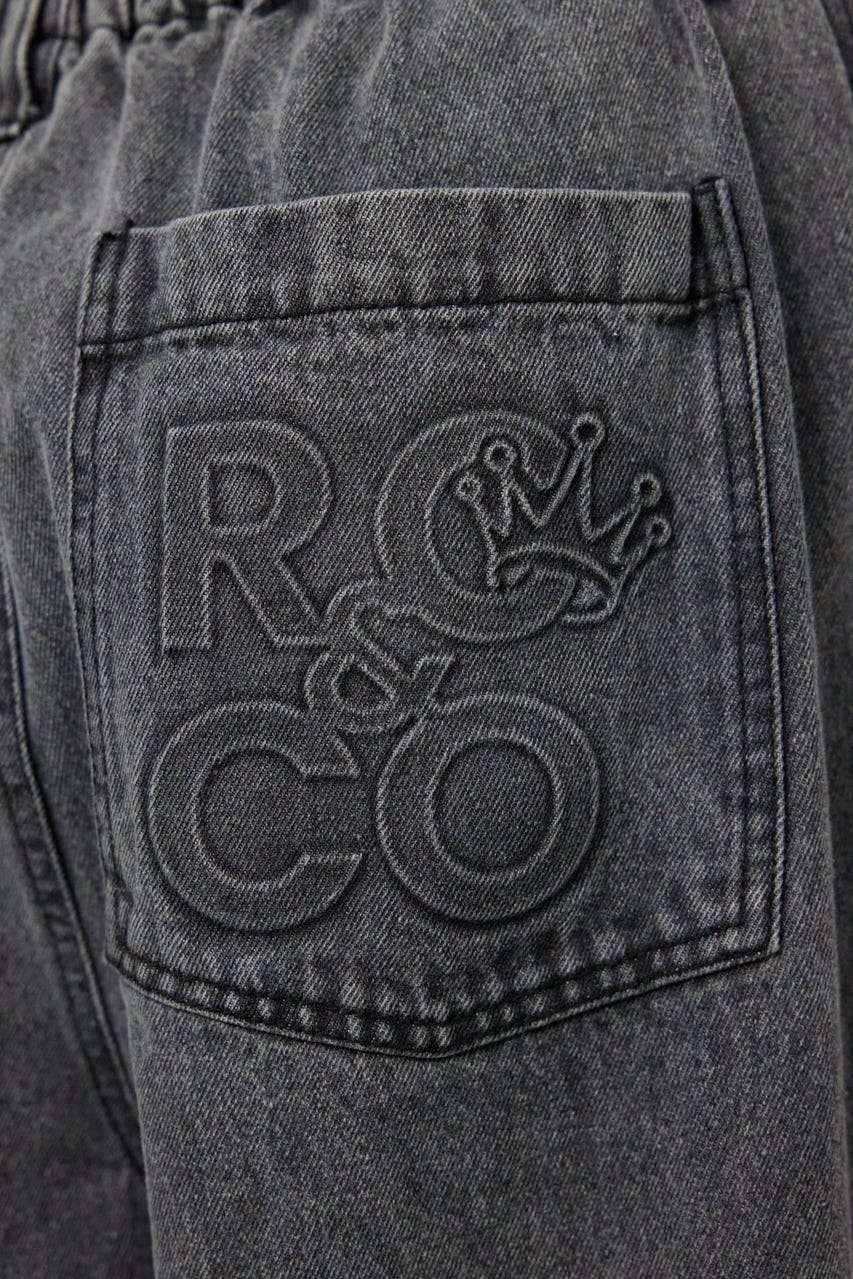 エンボスロゴデニムパンツ GRY M