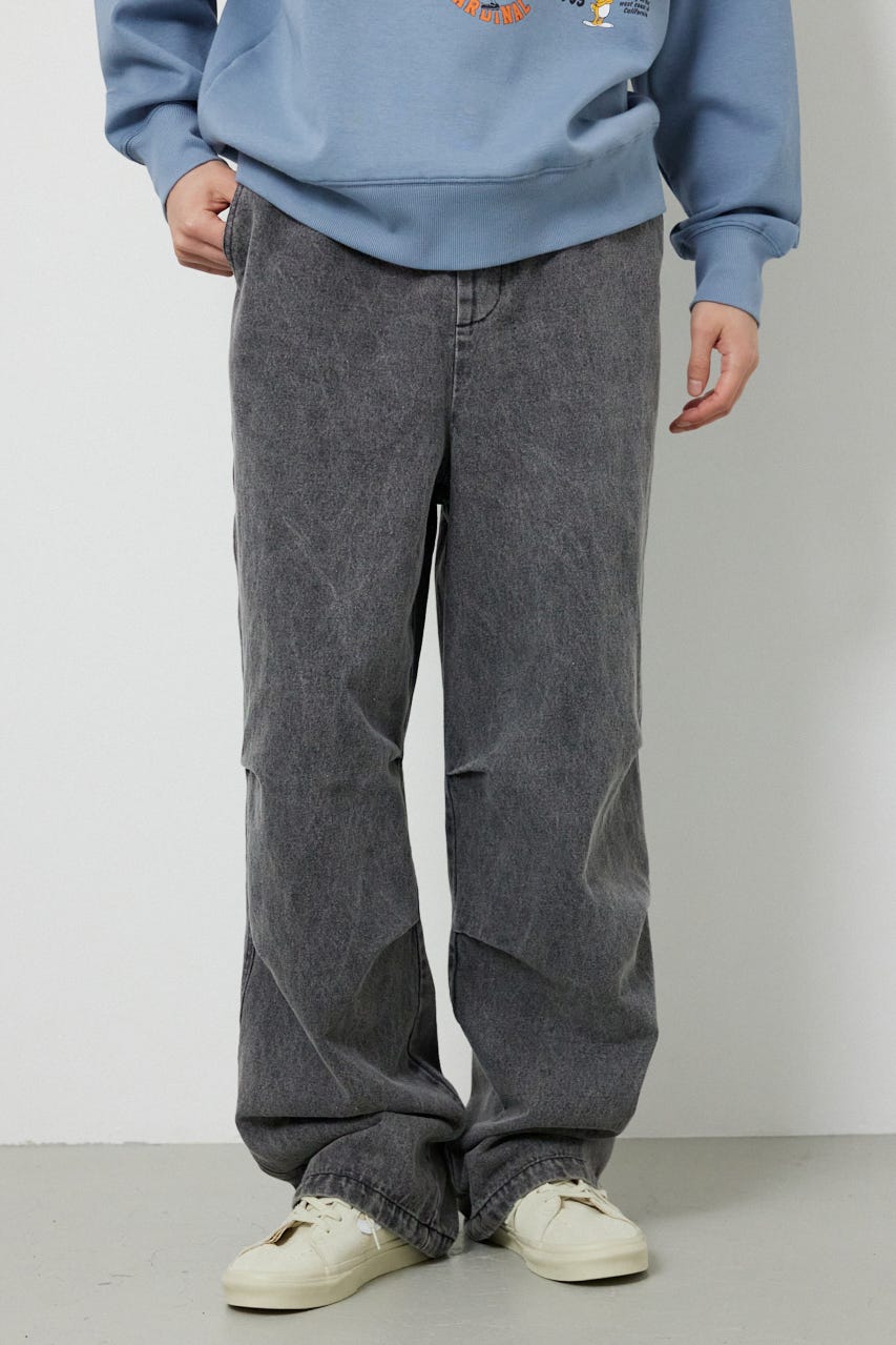 エンボスロゴデニムパンツ GRY M
