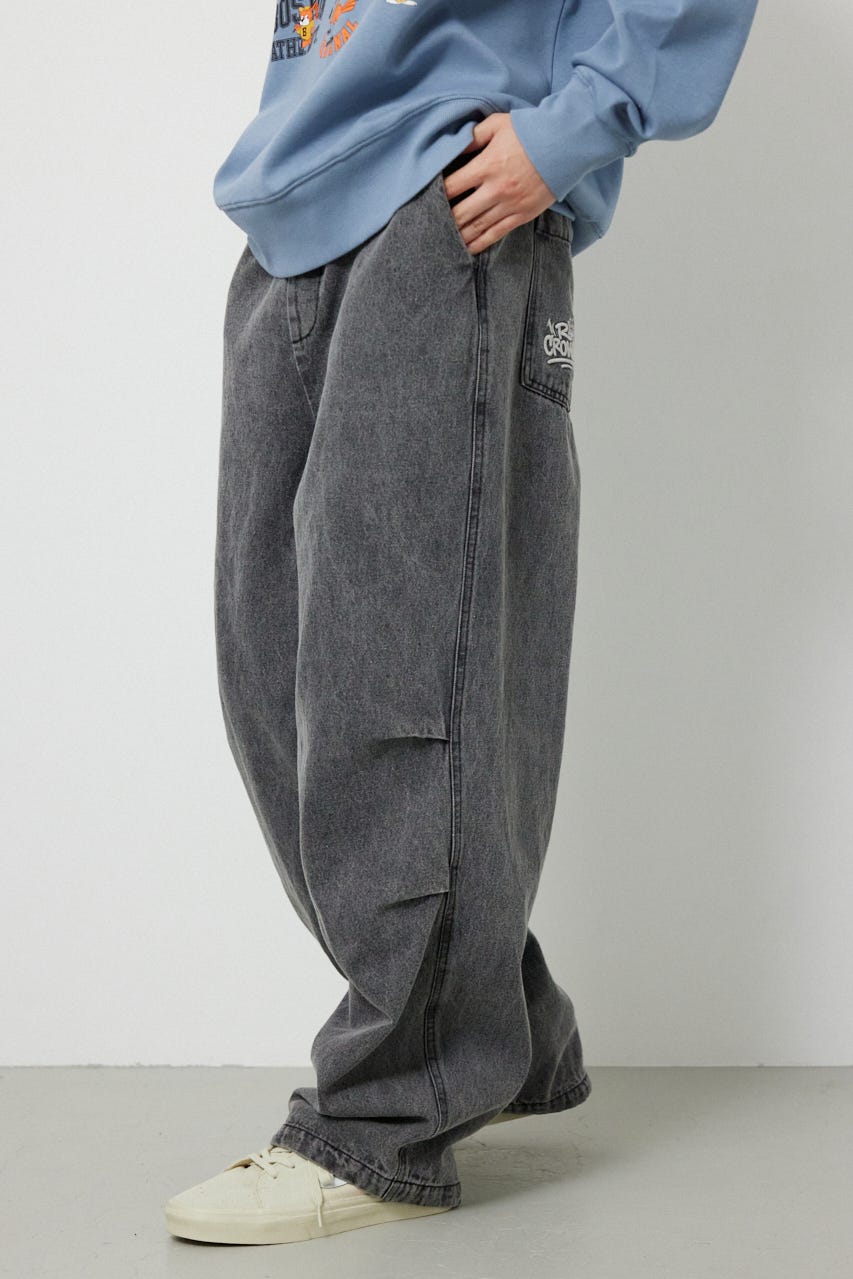 エンボスロゴデニムパンツ GRY M