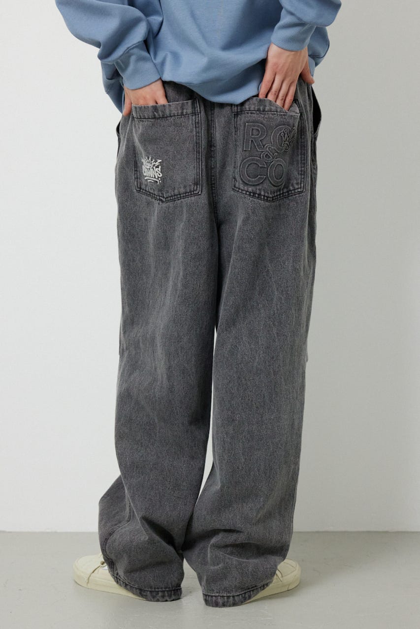 エンボスロゴデニムパンツ GRY M