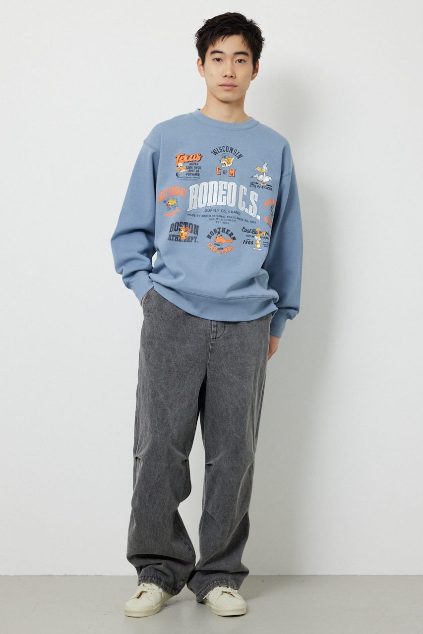 エンボスロゴデニムパンツ GRY M