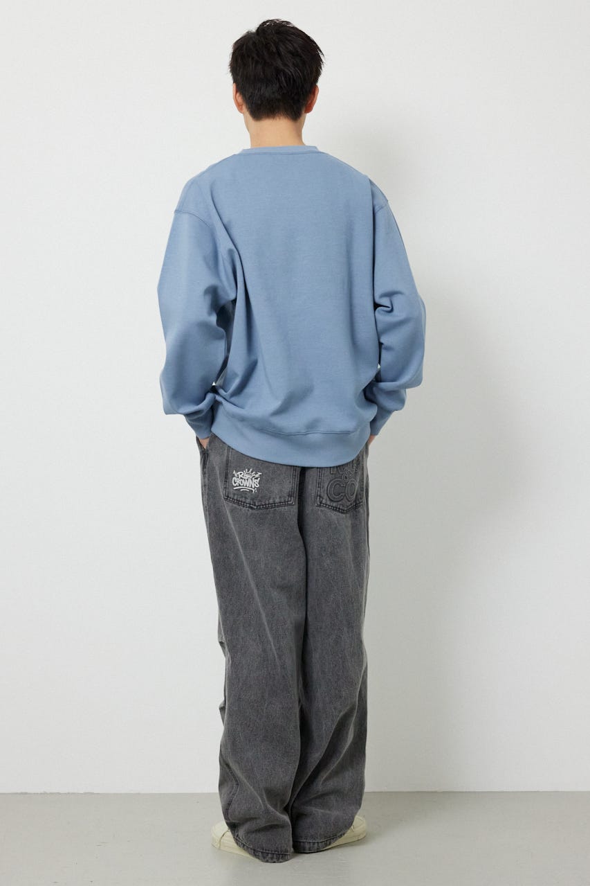 エンボスロゴデニムパンツ GRY M