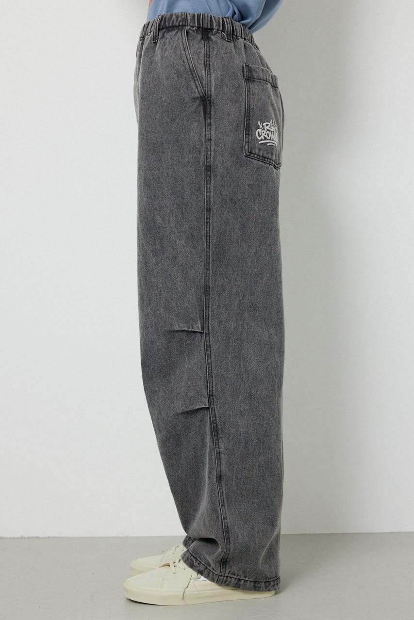 エンボスロゴデニムパンツ GRY M