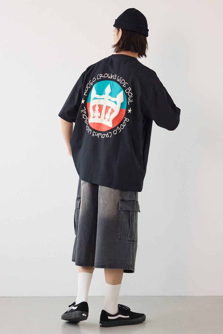 デニムバミューダカーゴパンツ BLK M