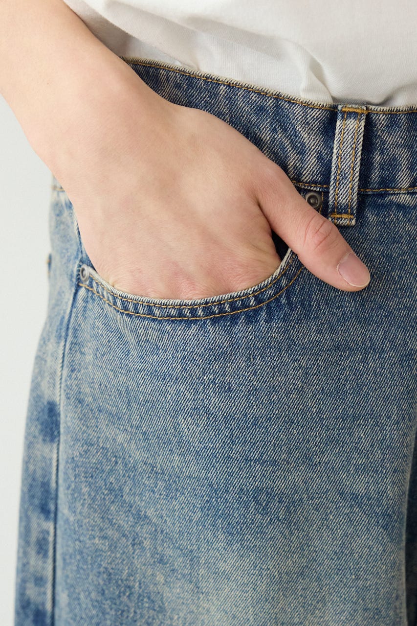 デニムバミューダカーゴパンツ BLU M