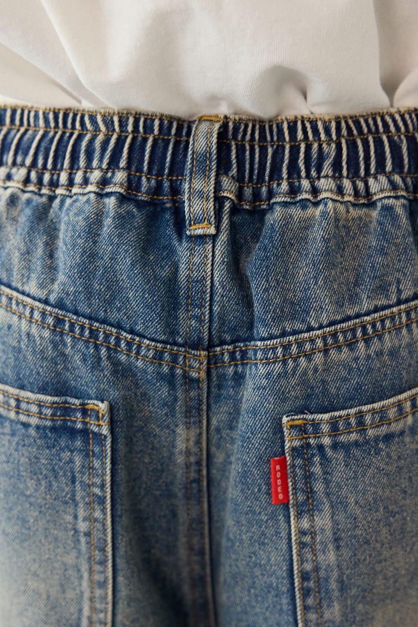 デニムバミューダカーゴパンツ BLU M