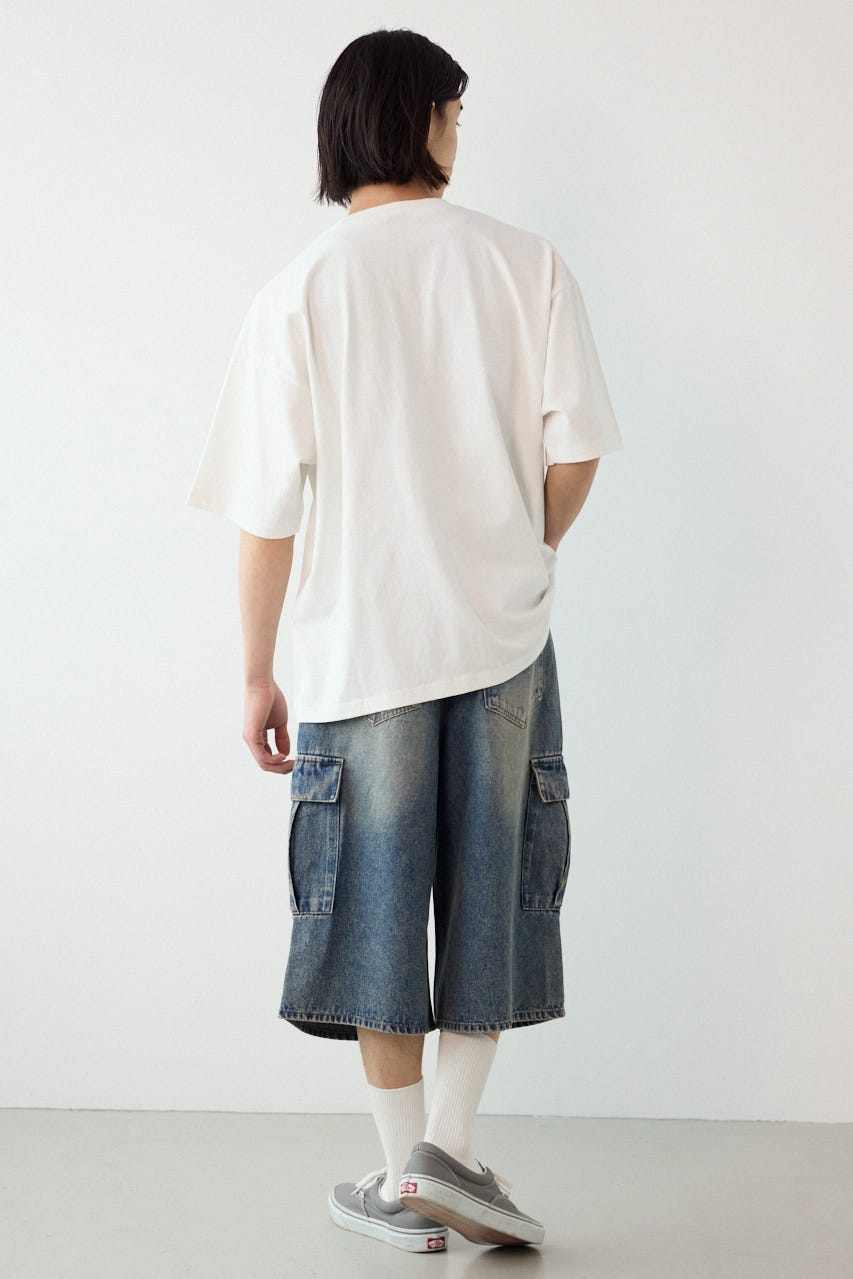 デニムバミューダカーゴパンツ BLU M