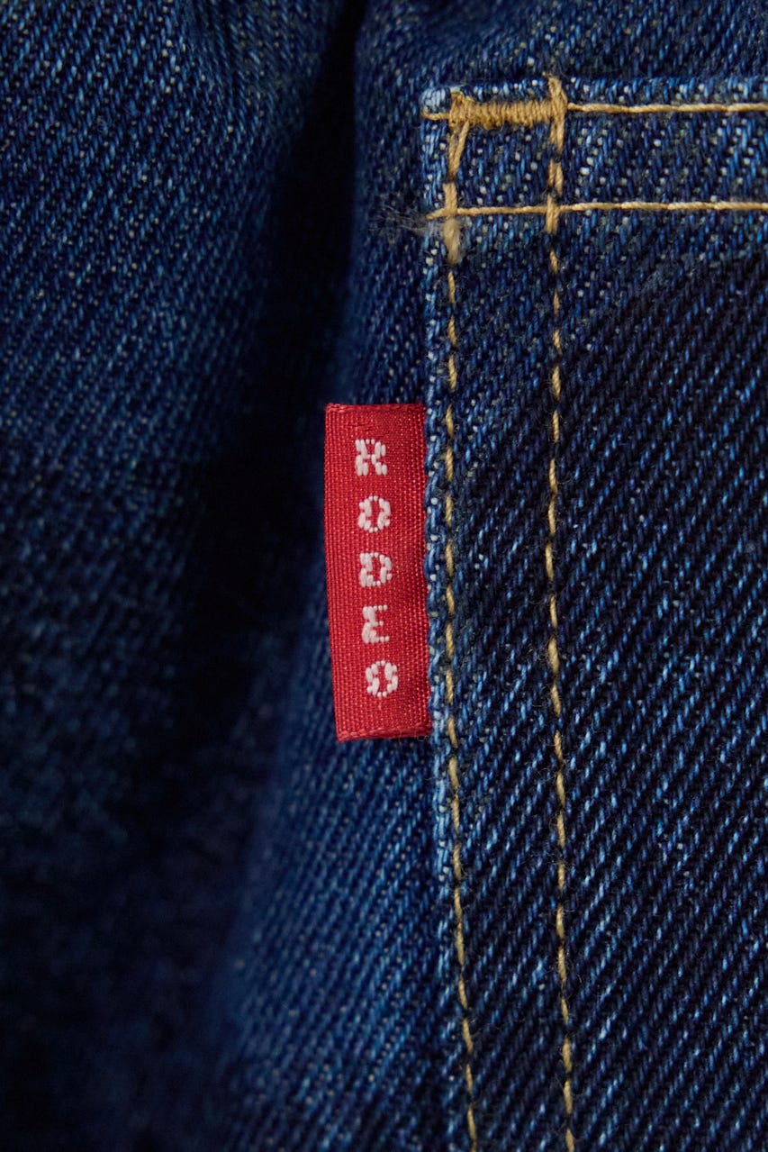 カモフラデニムバミューダパンツ BLU L