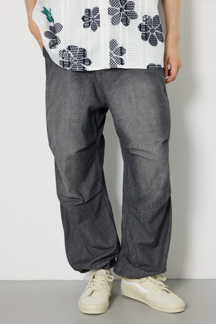 Flyシャンブレーパンツ BLK M