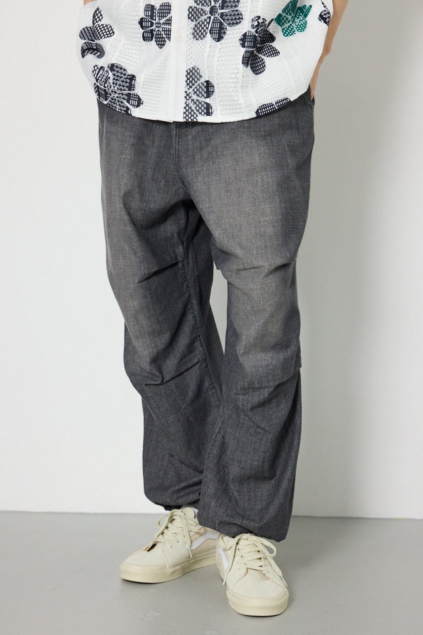 Flyシャンブレーパンツ BLK M