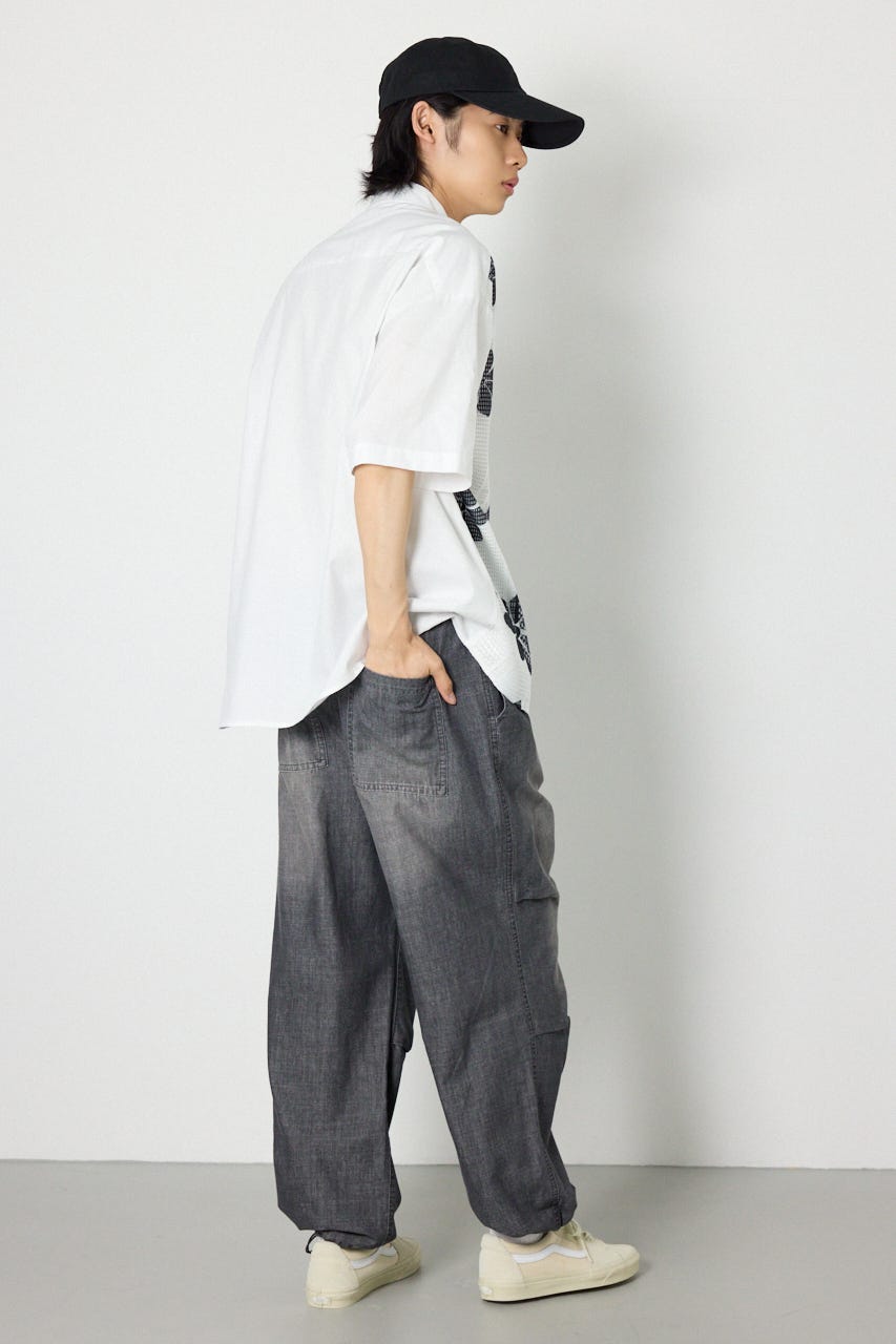 Flyシャンブレーパンツ BLK M