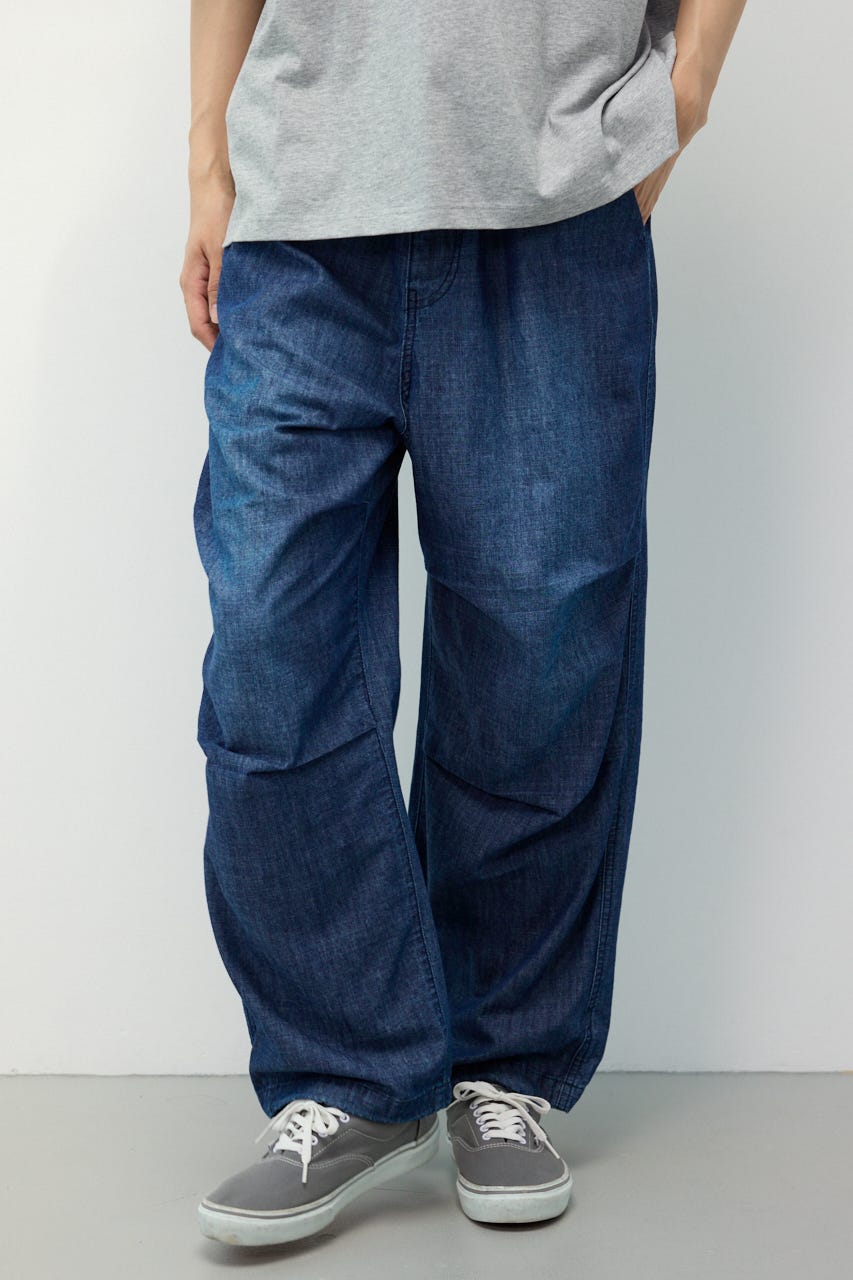 Flyシャンブレーパンツ BLU M