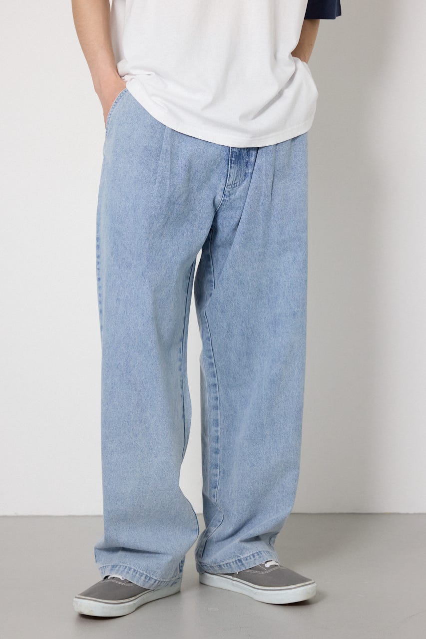 Coolist Denim ワイドパンツ L/BLU M