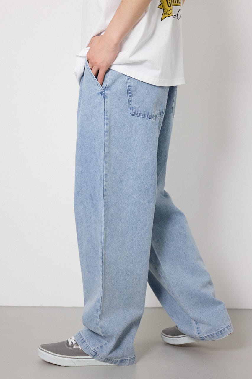 Coolist Denim ワイドパンツ L/BLU M