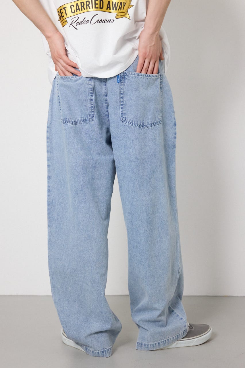 Coolist Denim ワイドパンツ L/BLU M
