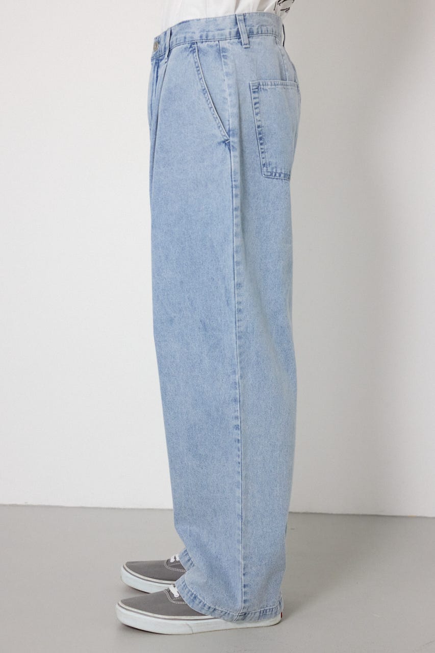 Coolist Denim ワイドパンツ L/BLU M
