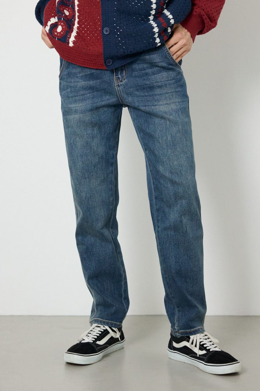 PLIABLE スリムパンツ D/BLU L