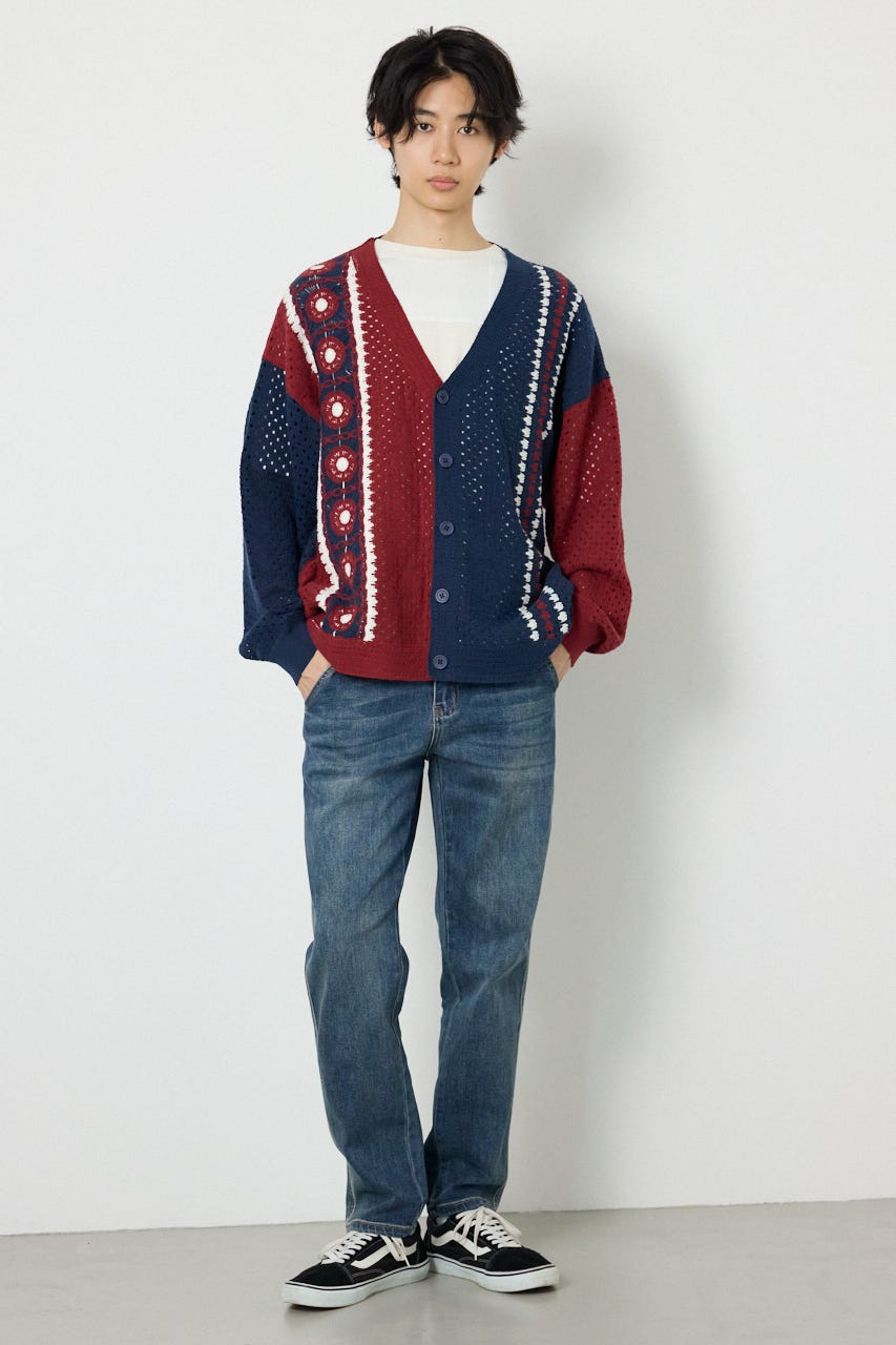 PLIABLE スリムパンツ D/BLU L