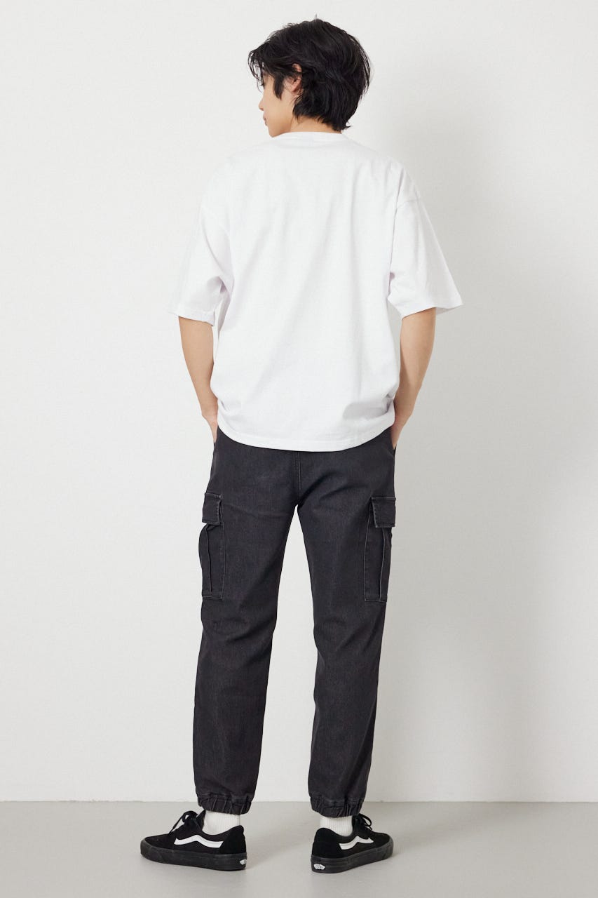 チルイージーデニムカーゴJOGパンツ BLK M