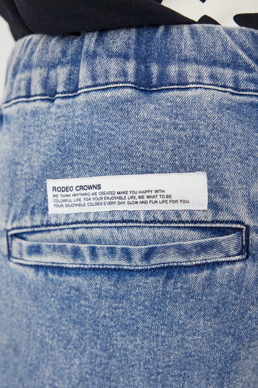 チルイージーデニムカーゴJOGパンツ L/BLU L