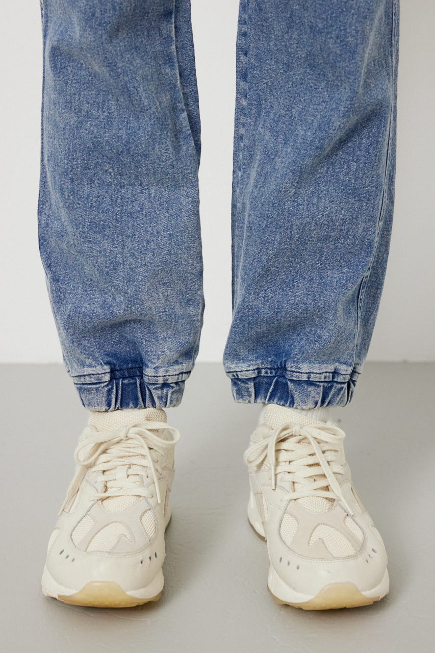 チルイージーデニムカーゴJOGパンツ L/BLU L