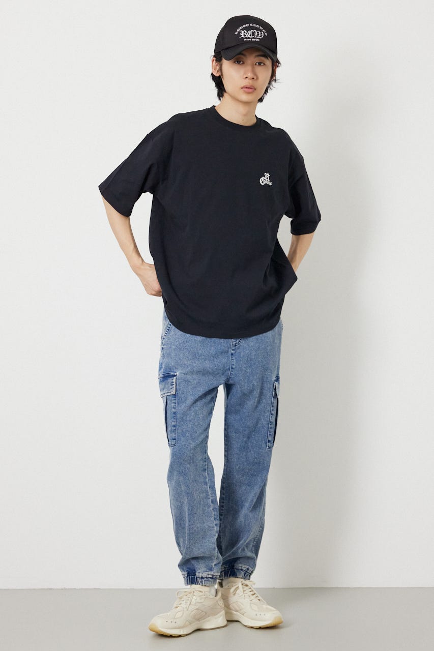 チルイージーデニムカーゴJOGパンツ L/BLU L