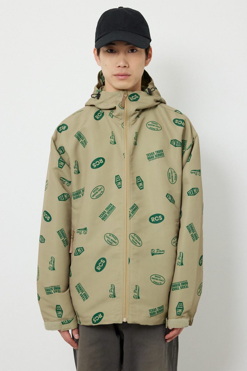 スタンプマウンテンパーカー BEG M