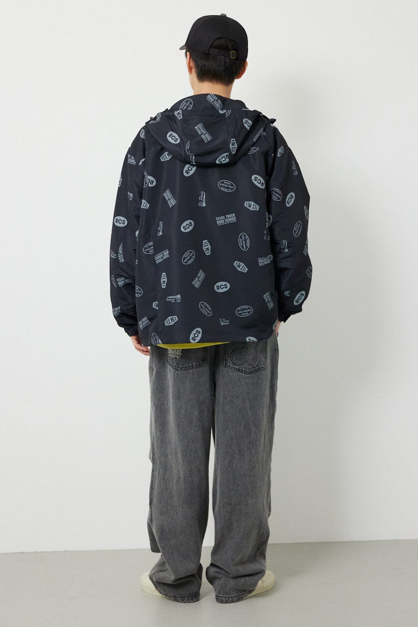 スタンプマウンテンパーカー BLK L