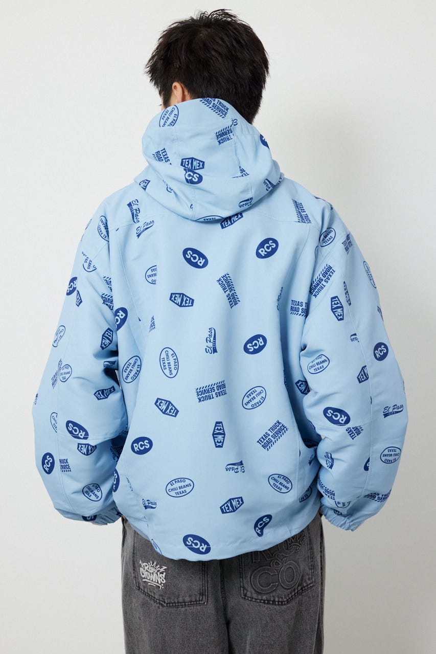 スタンプマウンテンパーカー L/BLU L