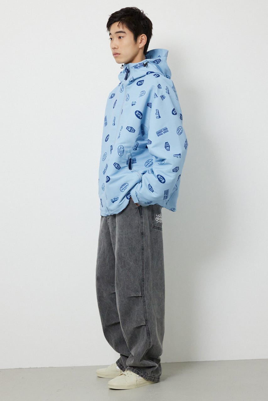 スタンプマウンテンパーカー L/BLU L