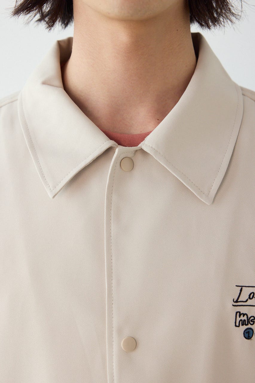 USハーフスリーブコーチシャツ BEG L