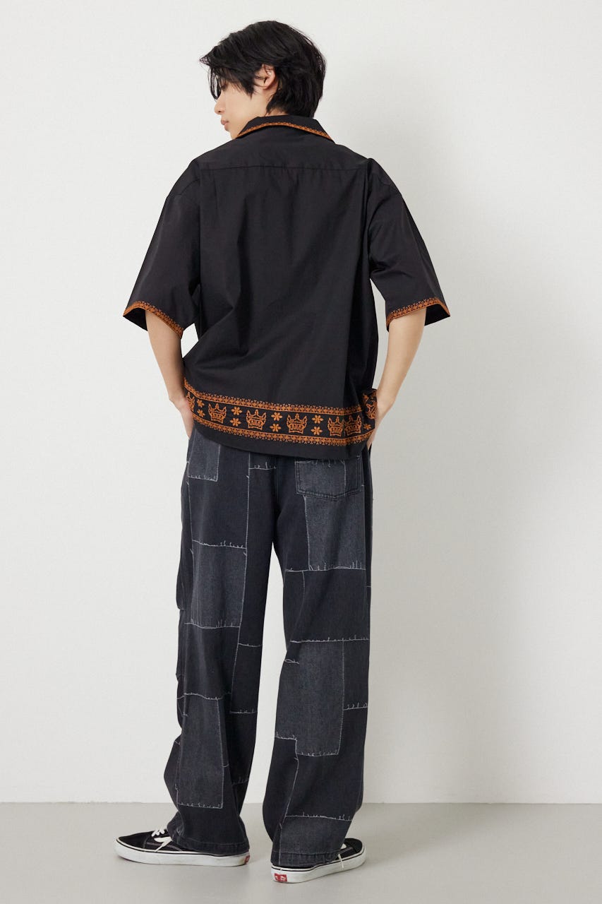 Crown Hem シャツ BLK M