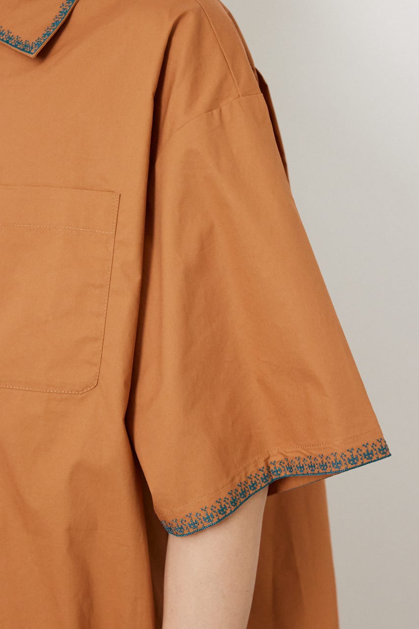 Crown Hem シャツ D/ORG L