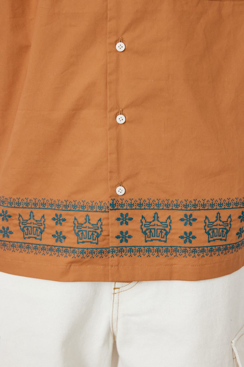 Crown Hem シャツ D/ORG L