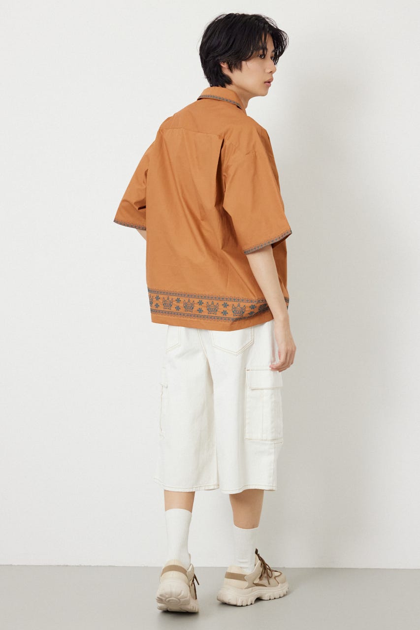 Crown Hem シャツ D/ORG L