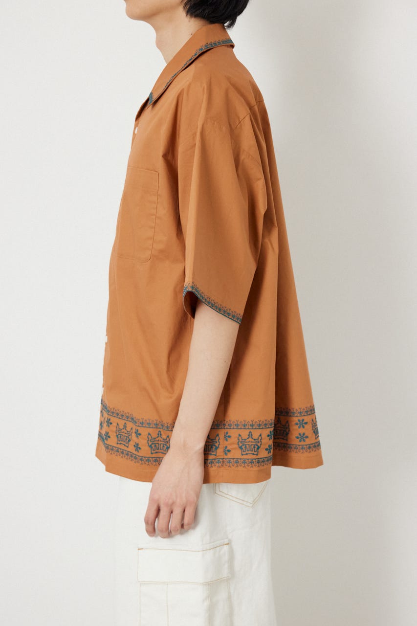 Crown Hem シャツ D/ORG L