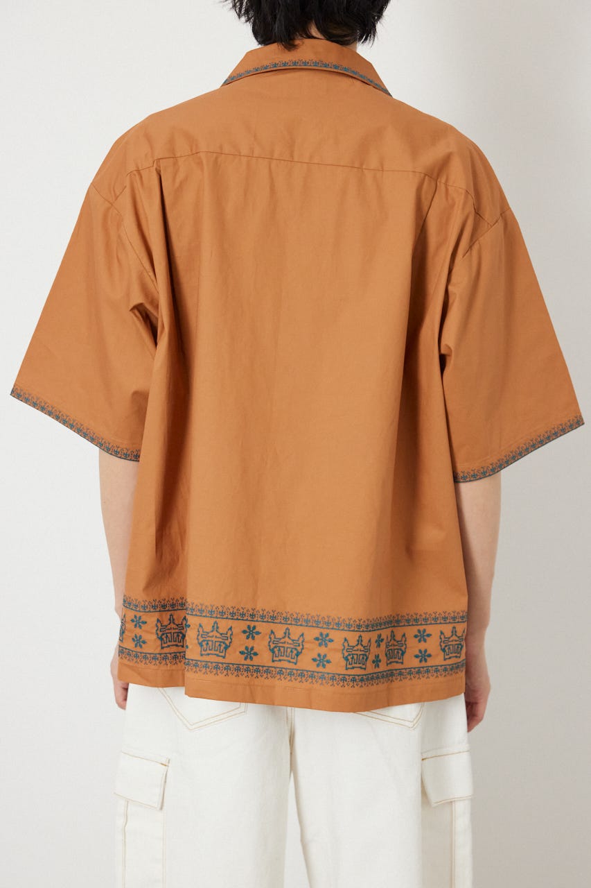 Crown Hem シャツ D/ORG L