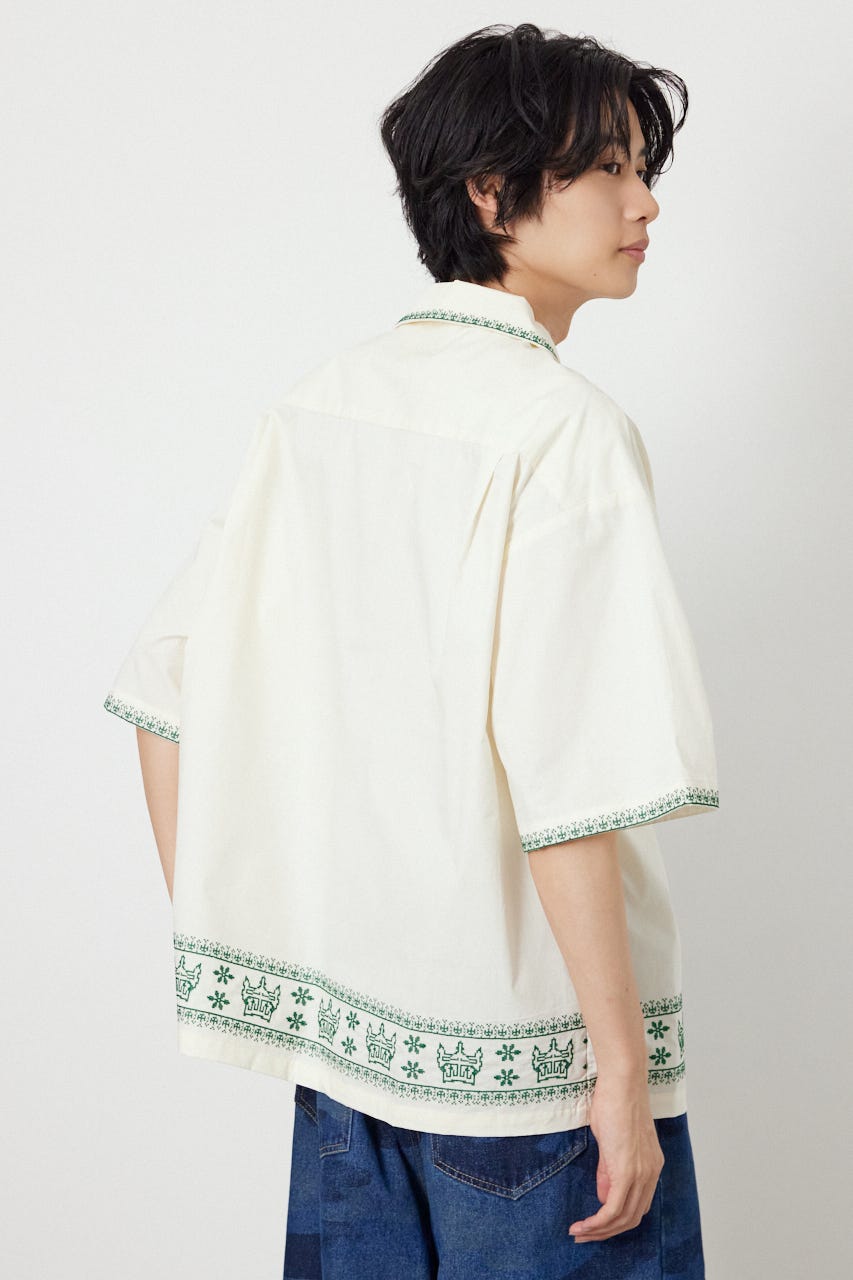 Crown Hem シャツ O/WHT M