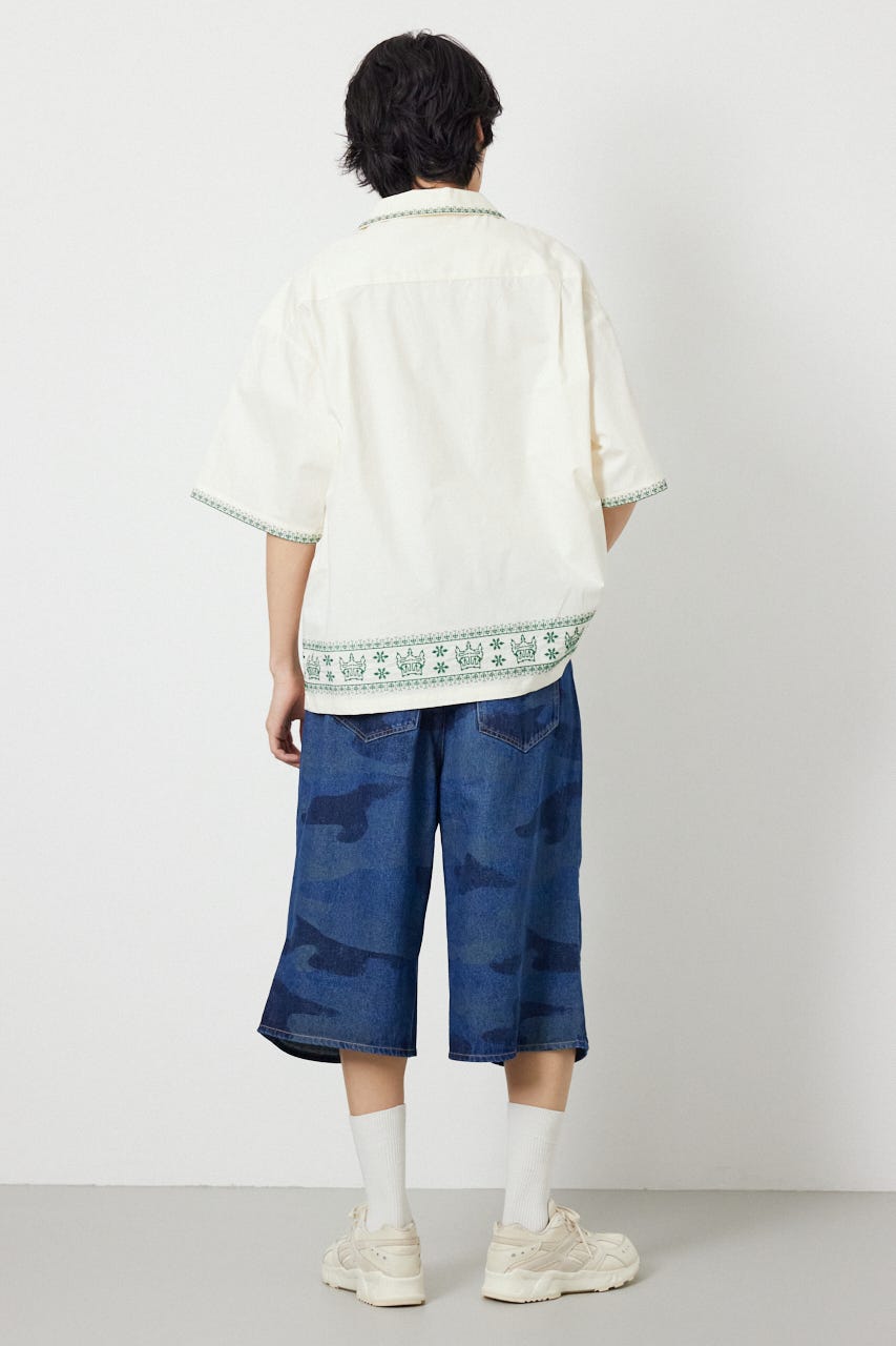 Crown Hem シャツ O/WHT M