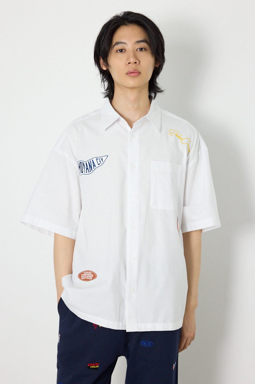 COOLMAX（R）ファブリック製・Frenchieシャツ O/WHT M
