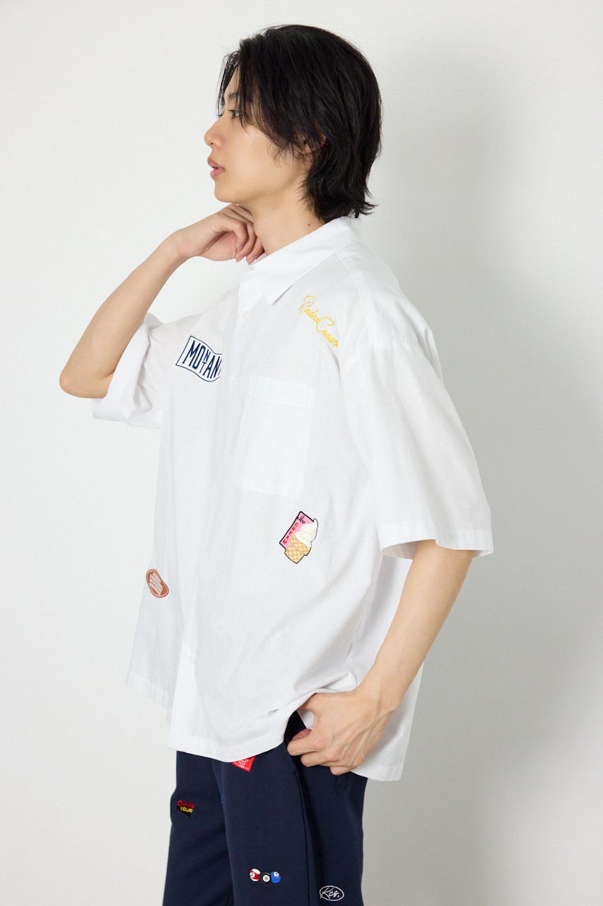 COOLMAX（R）ファブリック製・Frenchieシャツ O/WHT M